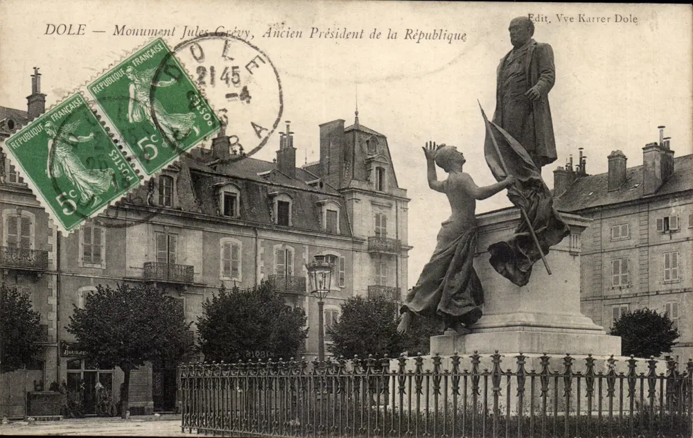 Dole — Denkmal für Jules Grévy, ehemaliger Präsident der Republik — Verlag Vye Karrer Dole - Vorderseite