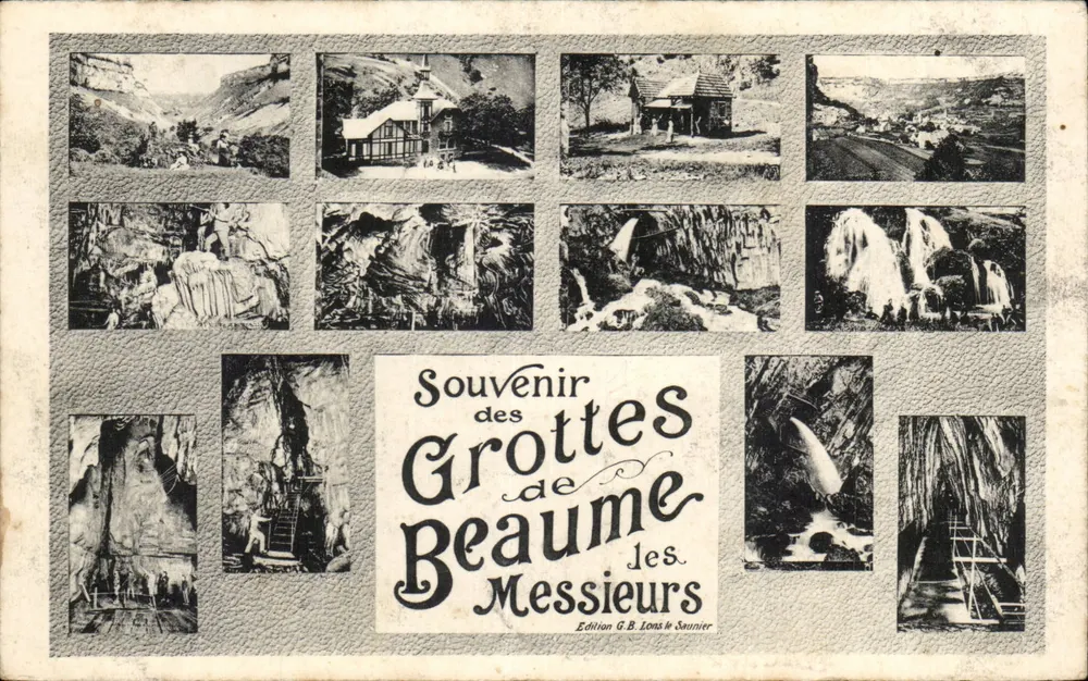 Grottes de Beaume-les-Messieurs — Erinnerung — Edition G.B. Lons le Saunier - Vorderseite