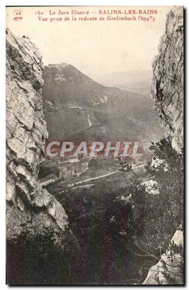 Salins-les-Bains — Ansicht vom Grelimbach-Reduit (594m) — Le Jura Illustré, Nr. 150 - Vorderseite