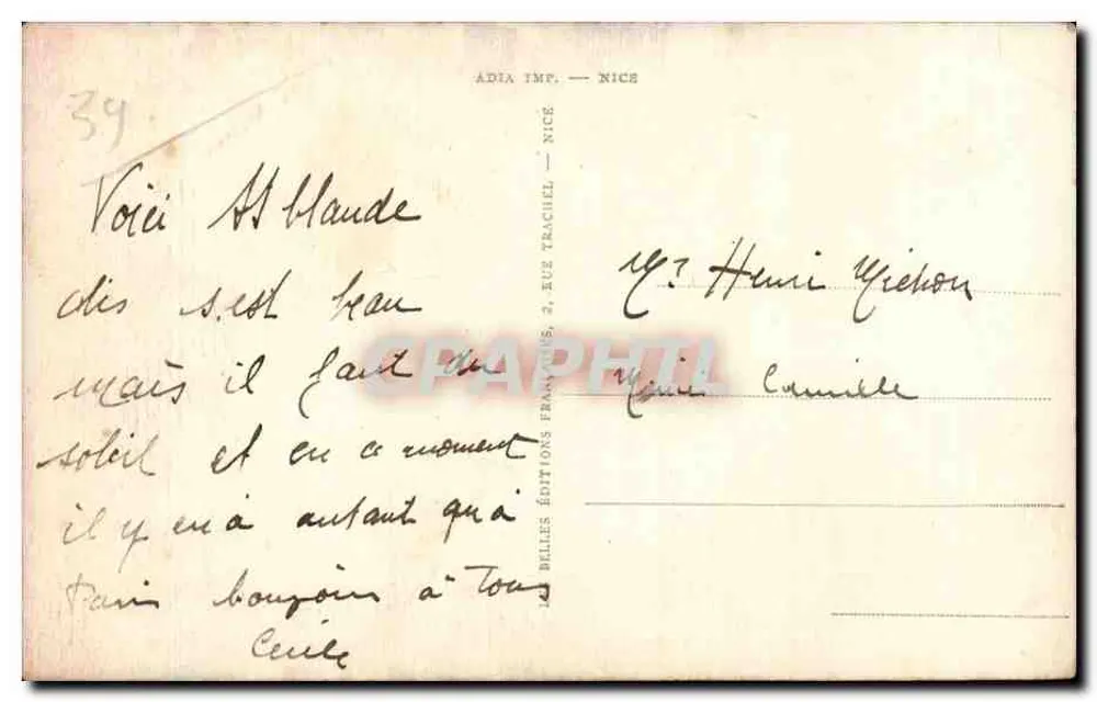 Saint-Claude — Vista Geral — LL — Adia - Verso