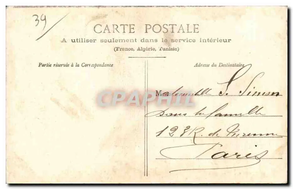 St-CLAude - O Ponte do Diabo — editor desconhecido, n° 54 - Verso