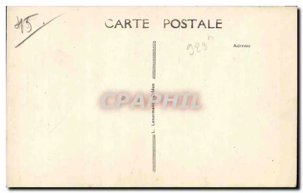 Boiscommun (Loiret) — A Igreja - O Portal — editor DRLÉANS - Verso