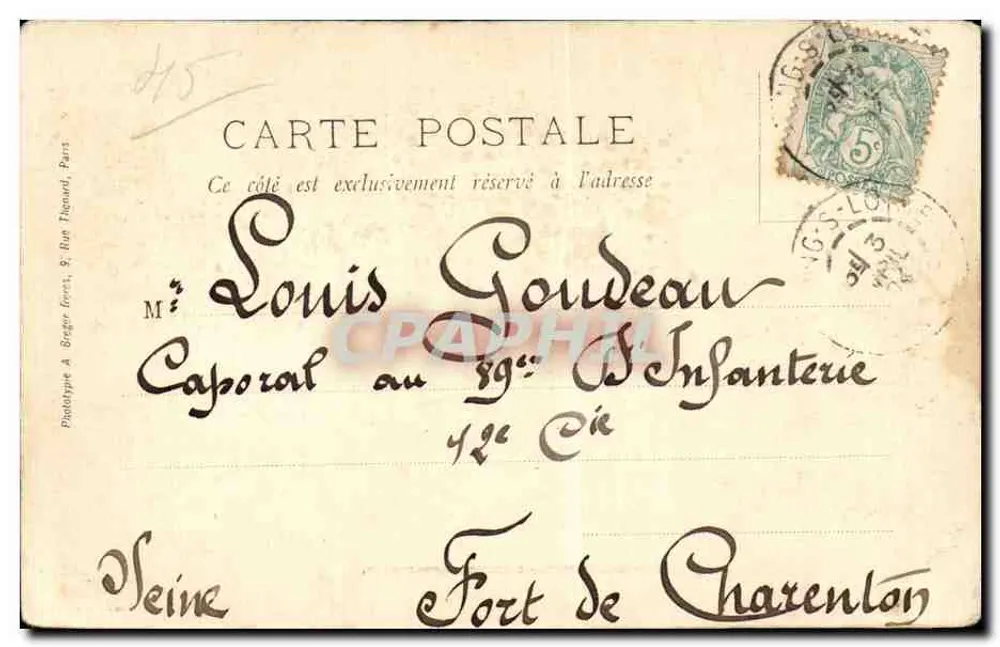 Meung-sur-Loire — Die Kirche Saint-Liphard — A. Hilaire - Mourg. - Rückseite