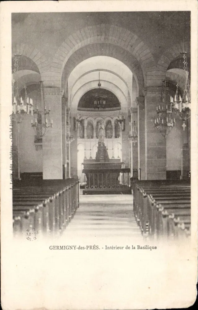 Germigny-des-Prés — Innenansicht der Basilika — L. Lotide, publ. Orléans - Vorderseite