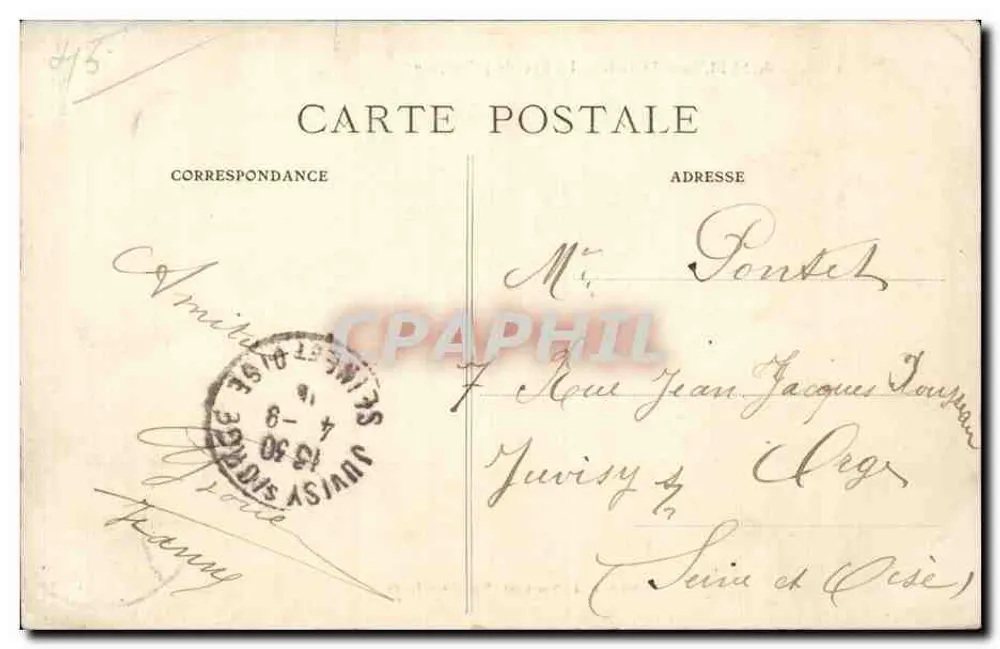 Castelo de SULLY-sur-LOIRE — A Facha principal — Edição G. Boutroux, Sully-sur-Loire - Verso
