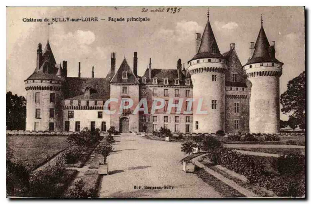 Castelo de SULLY-sur-LOIRE — Fachada principal — Édit. Bonizan, Sully - Frente