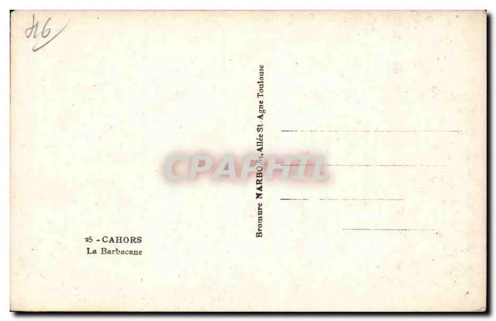 A Barbacane — Cahors — editor Narbo - Verso