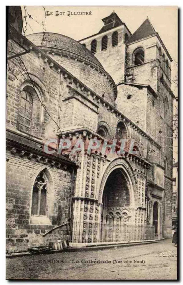 Cahors - A Catedral (Visão do lado norte) — edição Le Lot Illustré - Frente