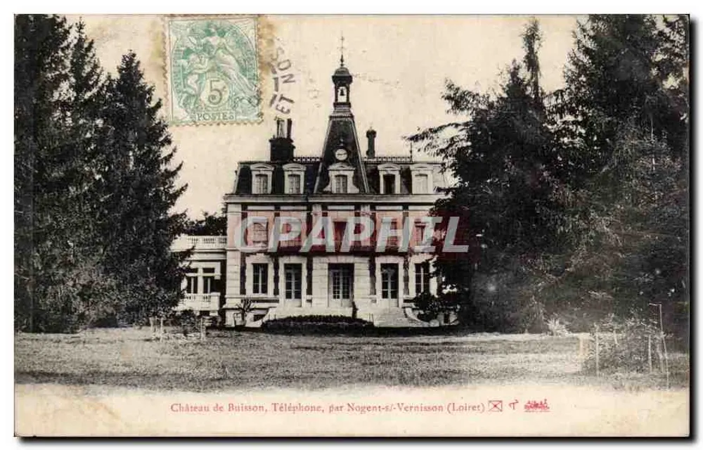 Castelo de Buisson — Telefone, por Nogent-s/Vernisson (Loiret) - Frente