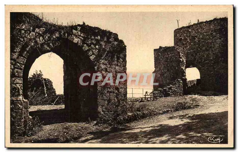 Capdenac-le-Haut — Die Tore der Mauern — Héliogravure Combier Macon - Vorderseite