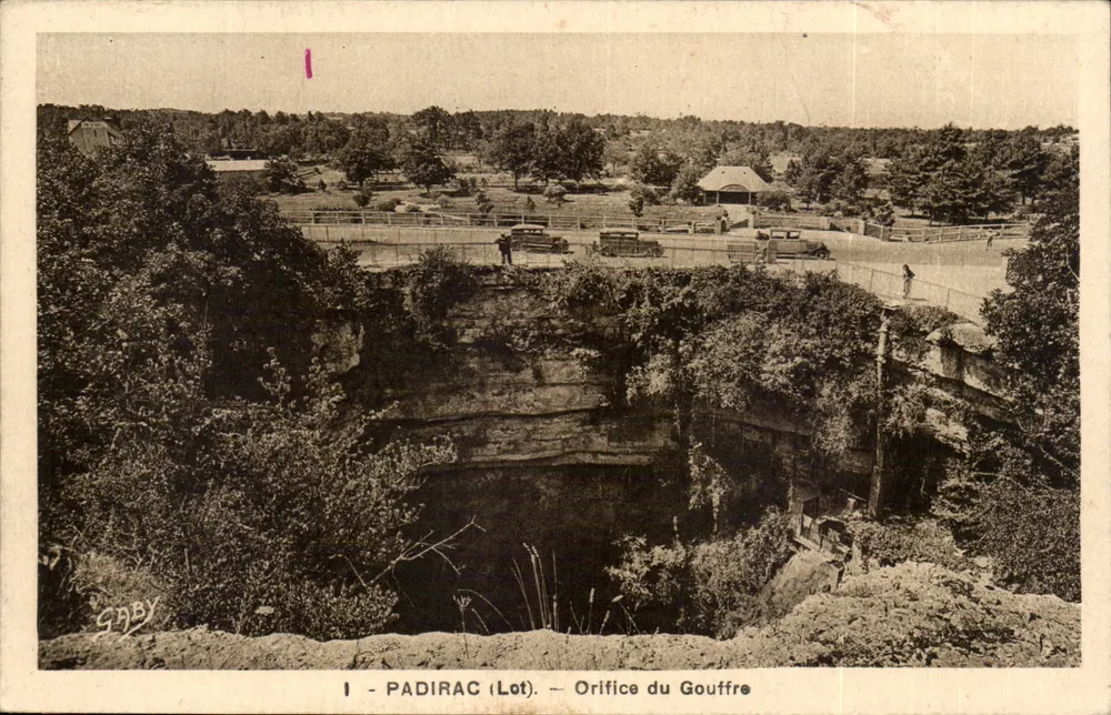 Padirac (Lot) — Orifício do Gouffre — Edição Gaby - Frente