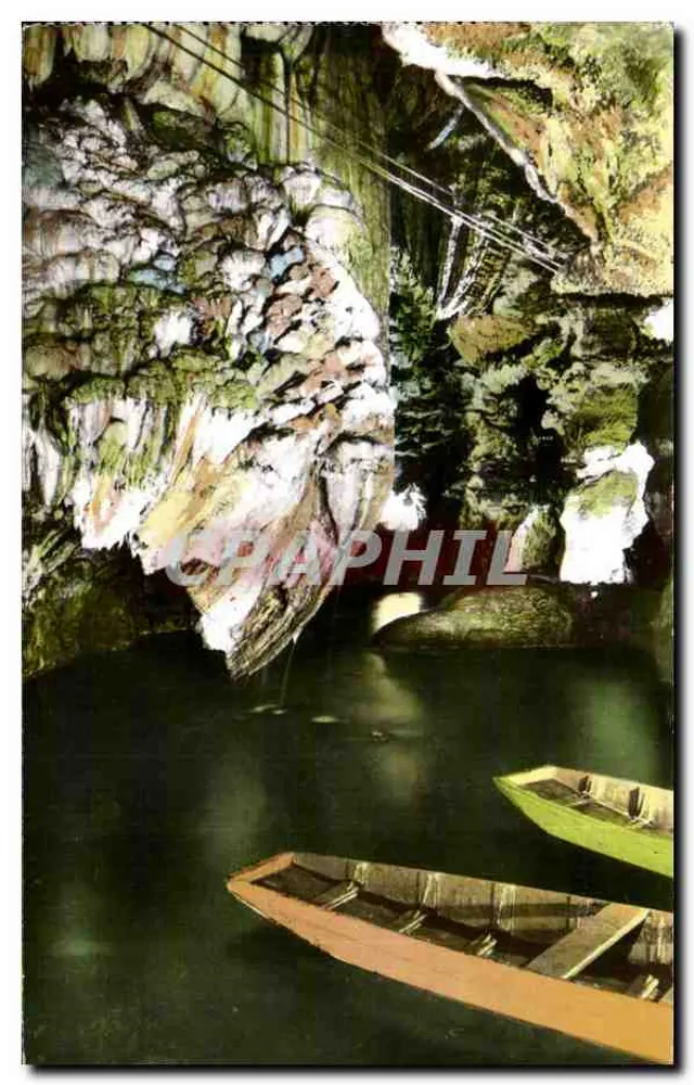 Gruta de Padirac — O Desembarque — Edições J. Vermeil, Saint-Céré (Lot) n°304 - Frente