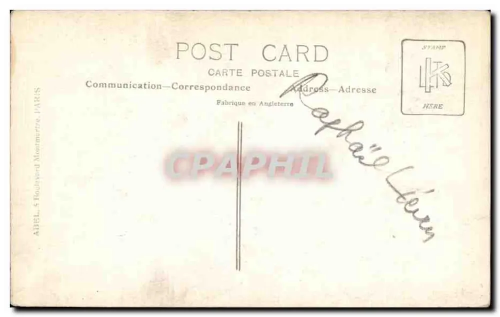 Ritratto di uomo in abito da sera — Gilbert Paris — editore Gilbert, Parigi - Verso