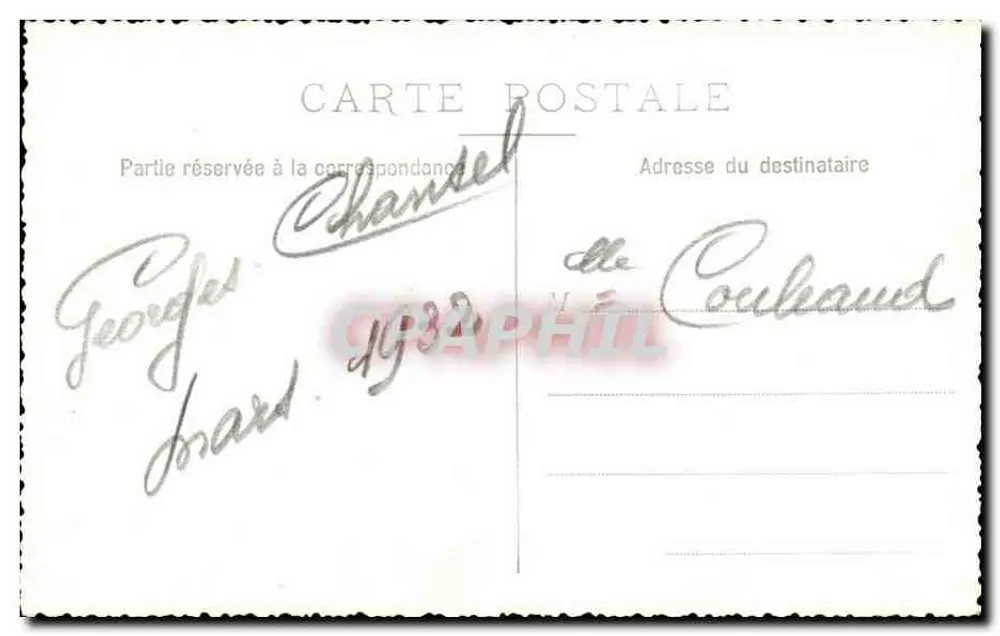 Retrato de um homem com casaco de couro e chapéu — editor não identificado, número de série não visível - Verso