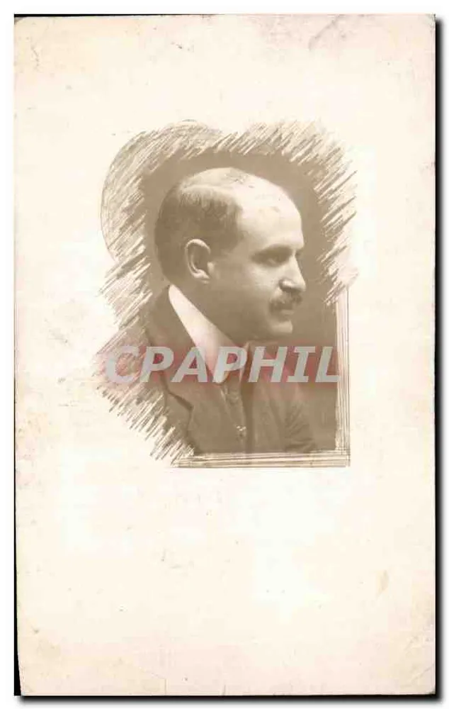 Retrato de homem com bigode — Chaland & Paltourk, Paris - Frente