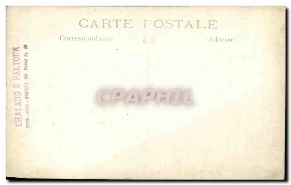 Retrato de homem com bigode — Chaland & Paltourk, Paris - Verso