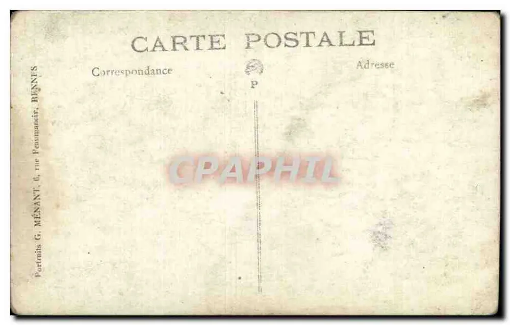 Retrato de um jovem — editor G. Ménant, Riens - Verso