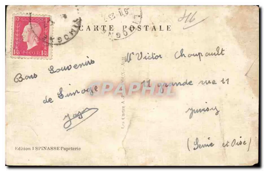 Limogne — Ansicht aus der Straße nach Villefranche — Edition Le Lot Illustré - Rückseite