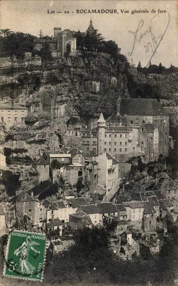 Rocamadour — Vista geral da frente — Lot — 20 — Editor: Plasties - Frente