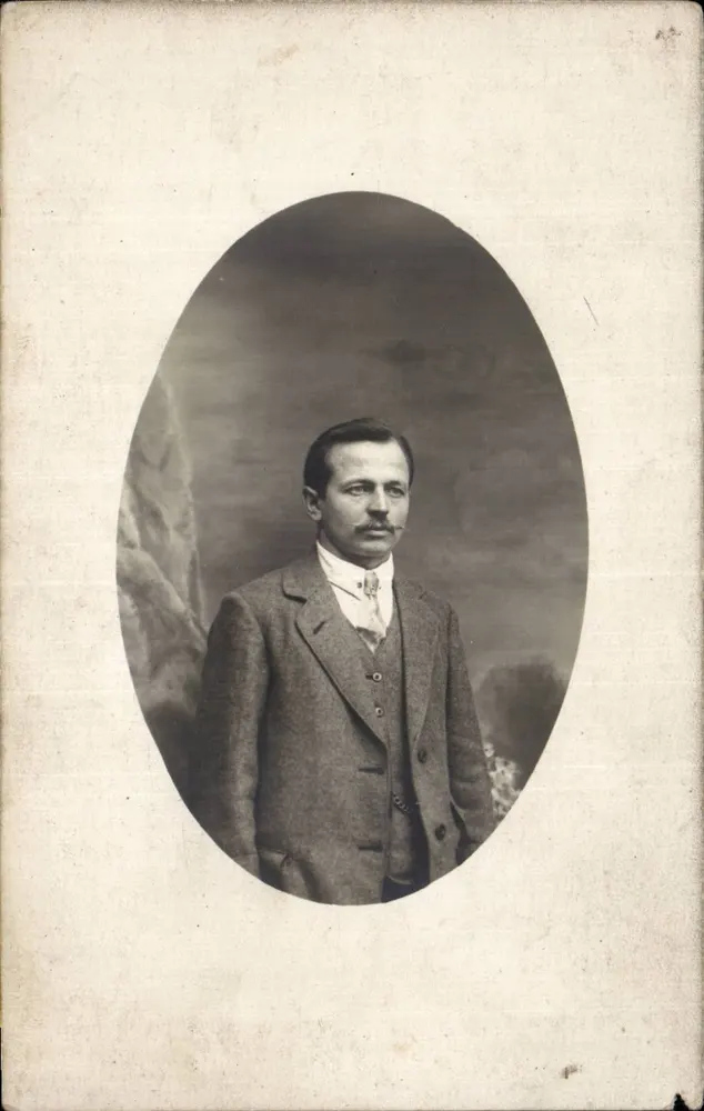 Retrato de um homem — editor desconhecido, número de série não visível - Frente