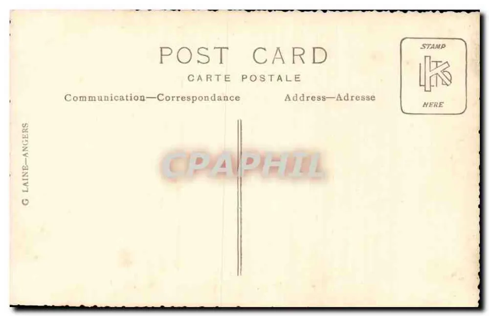 Retrato de um homem idoso — editor G. Laine, Angers - Verso