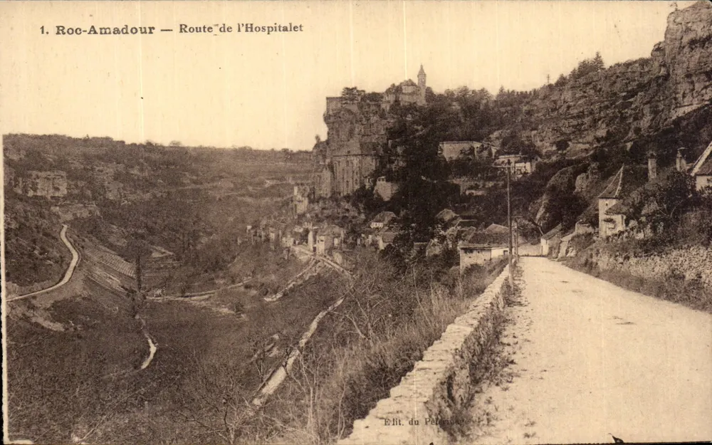 Roc-Amadour — Rota para l'Hospitalet — Edição do Palácio - Frente