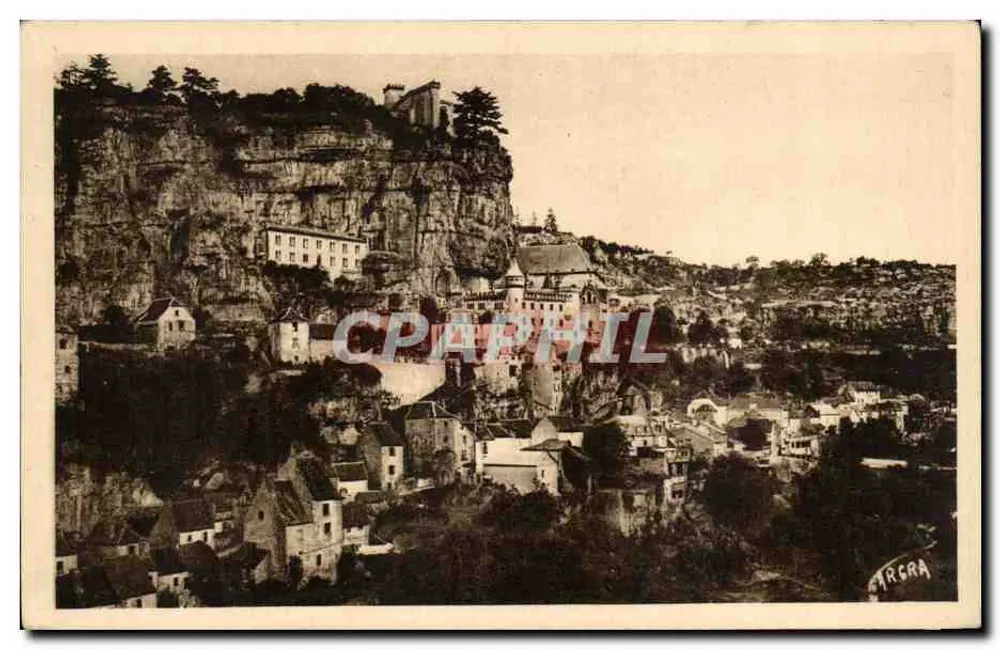 O castelo de Brâ - Rocamadour - editor ARGRA - Frente
