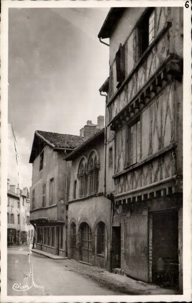 Charleville (Loire) — Vieilles Maisons Rue Chevroterie (XIIe s.) — éditeur Cim, n°6 - Vorderseite