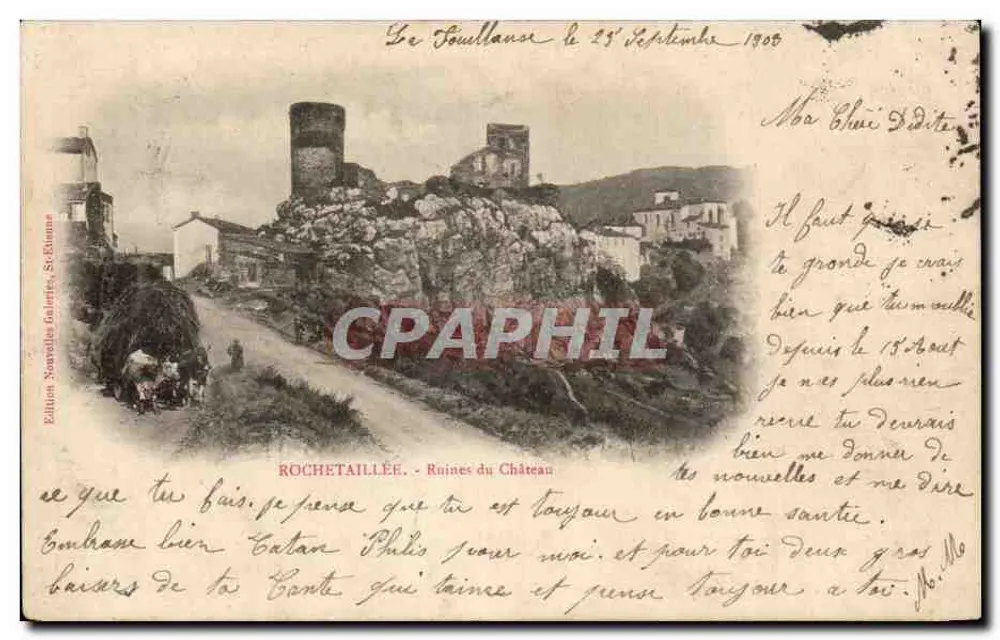 Rochetaillée — Ruinen des Schlosses — Edition Nouvelles Galeries, St-Dizier - Vorderseite
