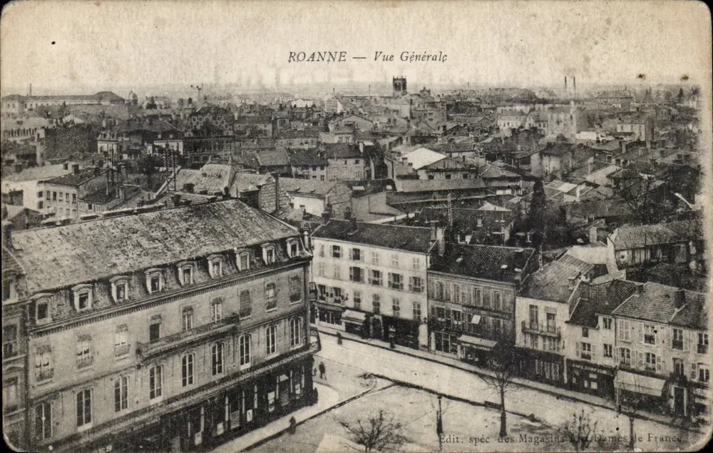 Roanne — Vista Geral — Edit. espec. dos Magasins das Damas da França - Frente