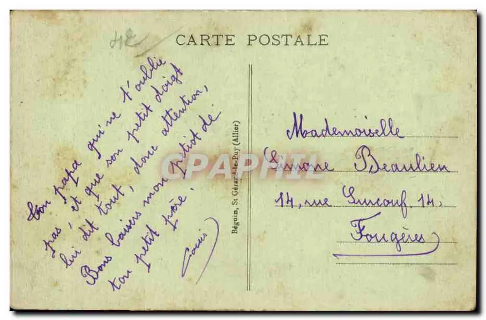 Roanne — Vista geral — Idéal, n° 5001 - Verso