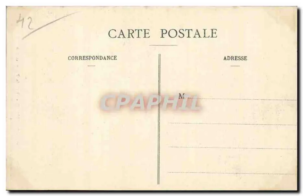 Saint-Étienne - Praça do Palácio das Artes — editor Nouvelles Galeries, n° 267 - Verso