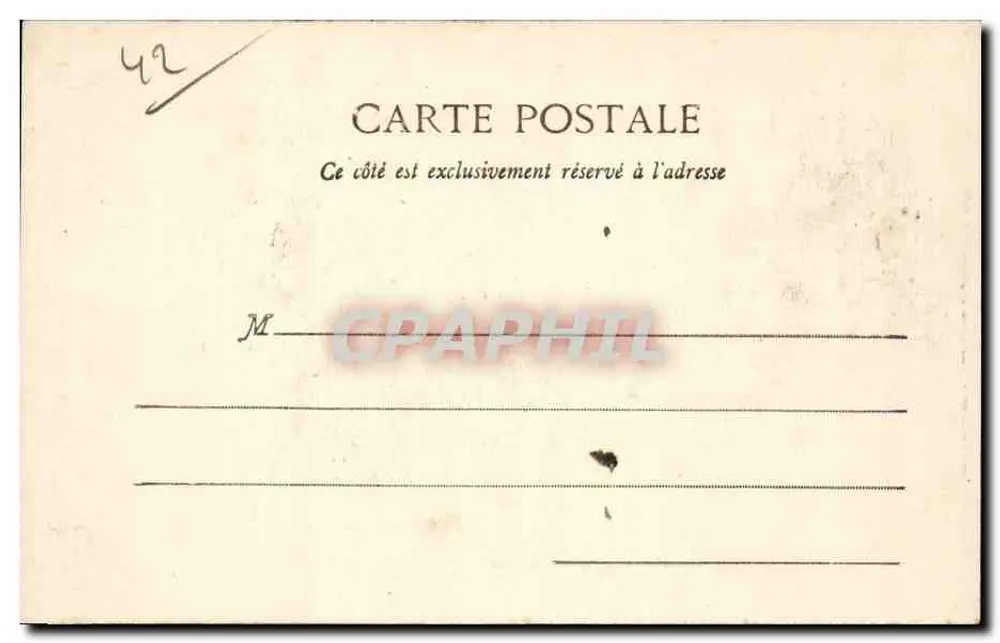 St-ÉTIENNE - Hotel de Ville — editor 'Société Anonyme de Photographie' (impressão visível na parte inferior esquerda) - Verso
