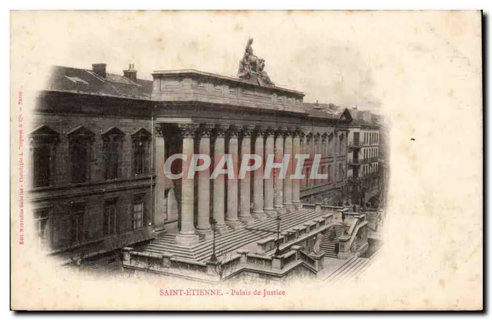 Saint-Étienne - Palácio de Justiça — Ed. Nouvelle Générale - Tampert & Cie - Nantes - Frente