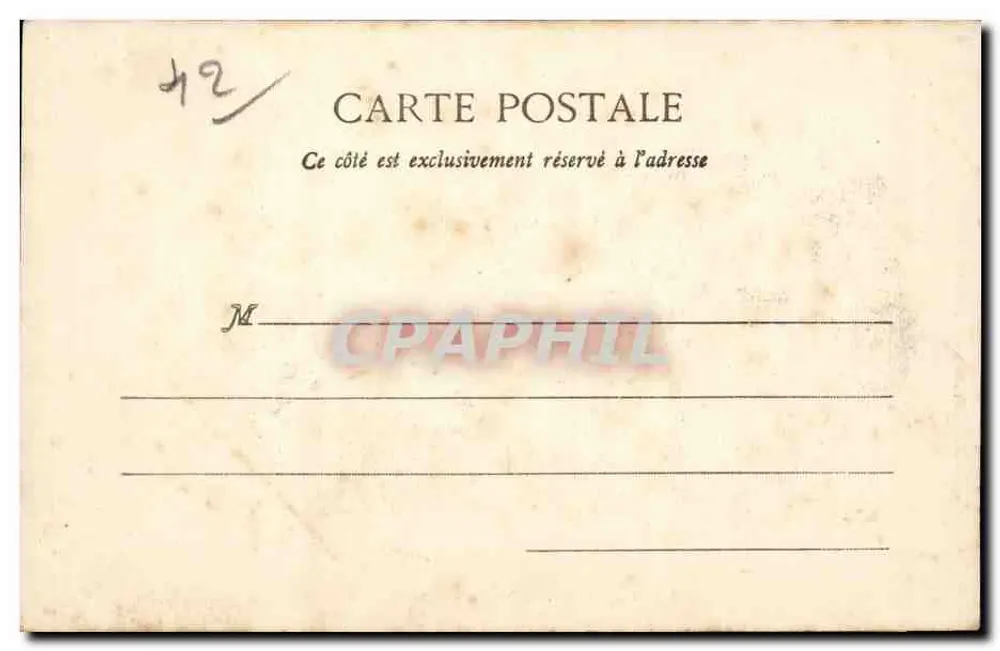 Saint-Étienne - Palácio de Justiça — Ed. Nouvelle Générale - Tampert & Cie - Nantes - Verso