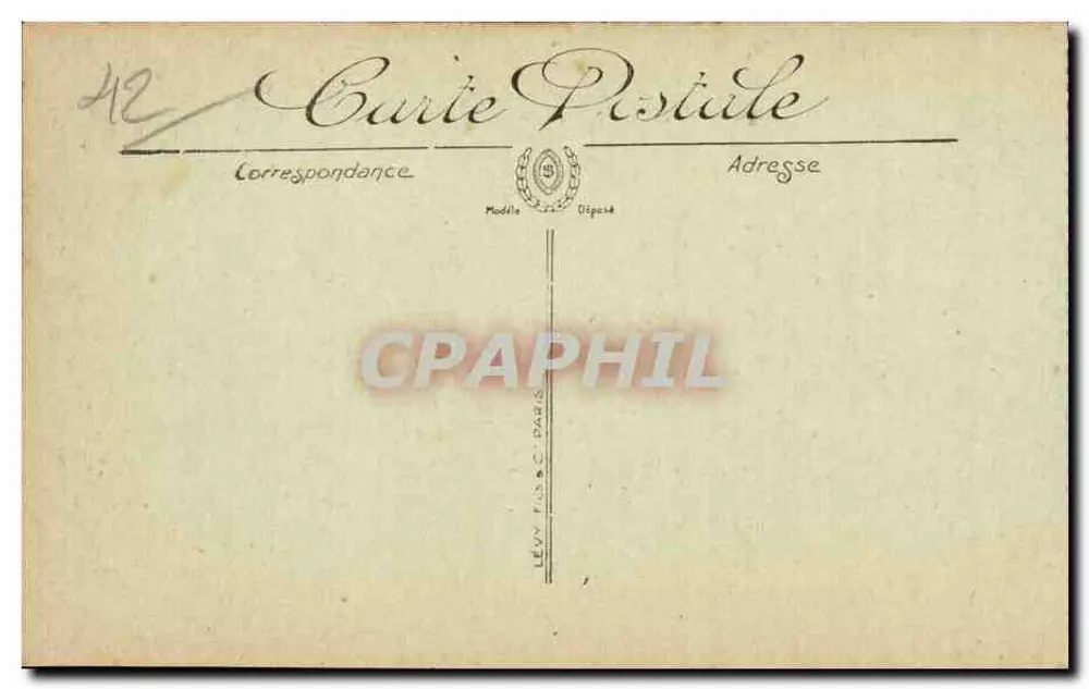 Saint-Étienne — Les Halles und die Colline Sainte-Barbe — LL. - Rückseite