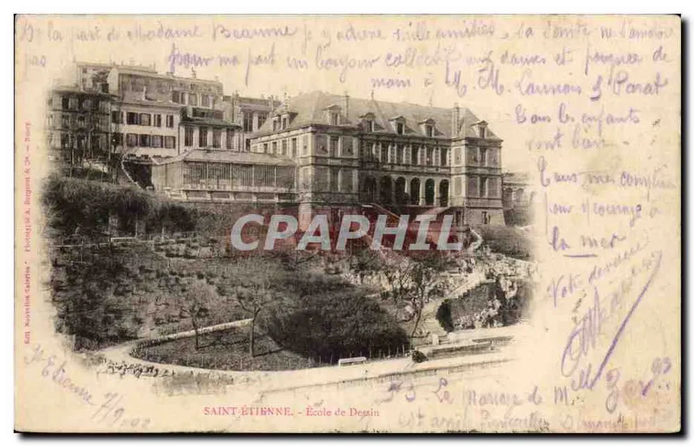Saint-Étienne — Escola de Deynin — Fotógrafo G. Largant & Cie - Frente