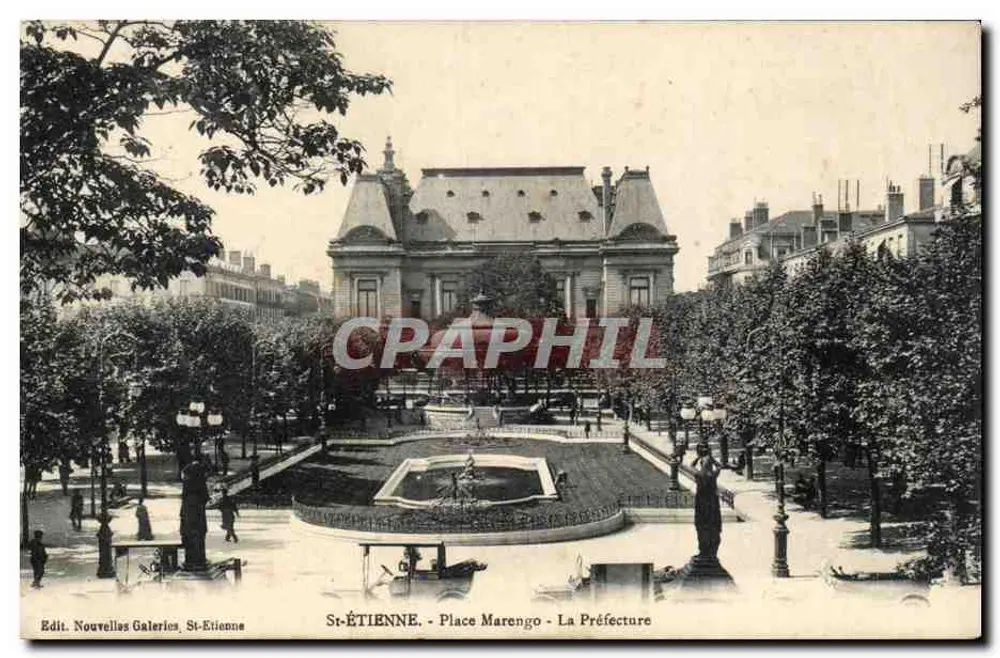 St-ÉTIENNE - Praça Marengo - A Prefeitura — Editor Nouvelles Galeries, St-Étiennne - Frente
