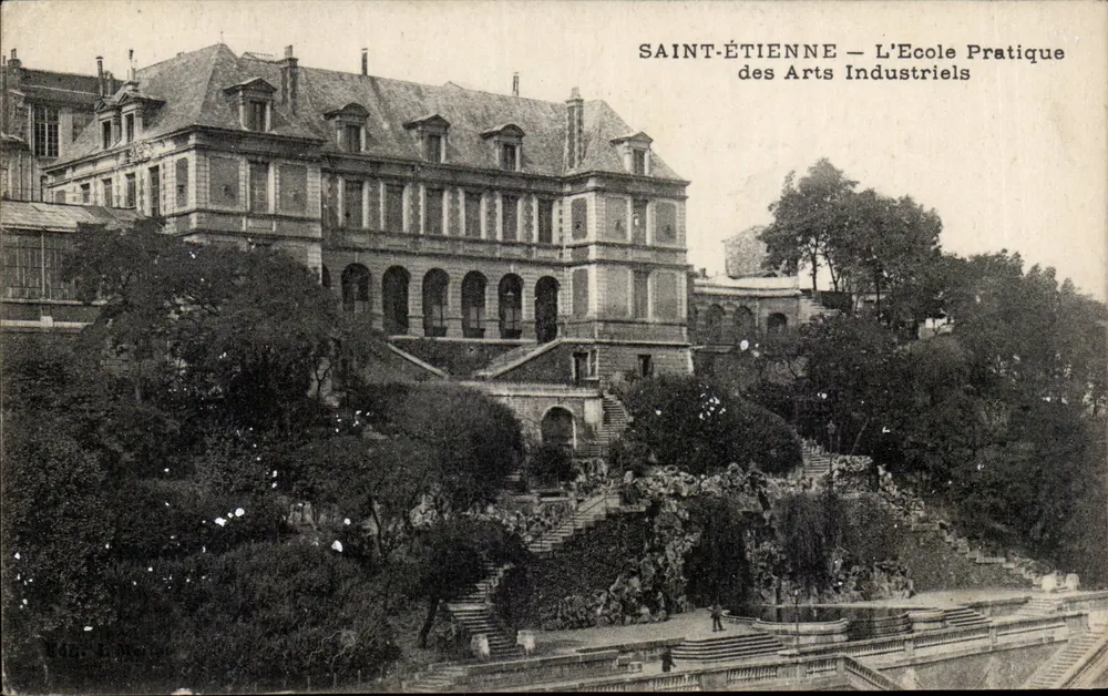 Saint-Étienne — Die Praktische Schule der Industriekünste — Verlag: E. M. (n° 42) - Vorderseite