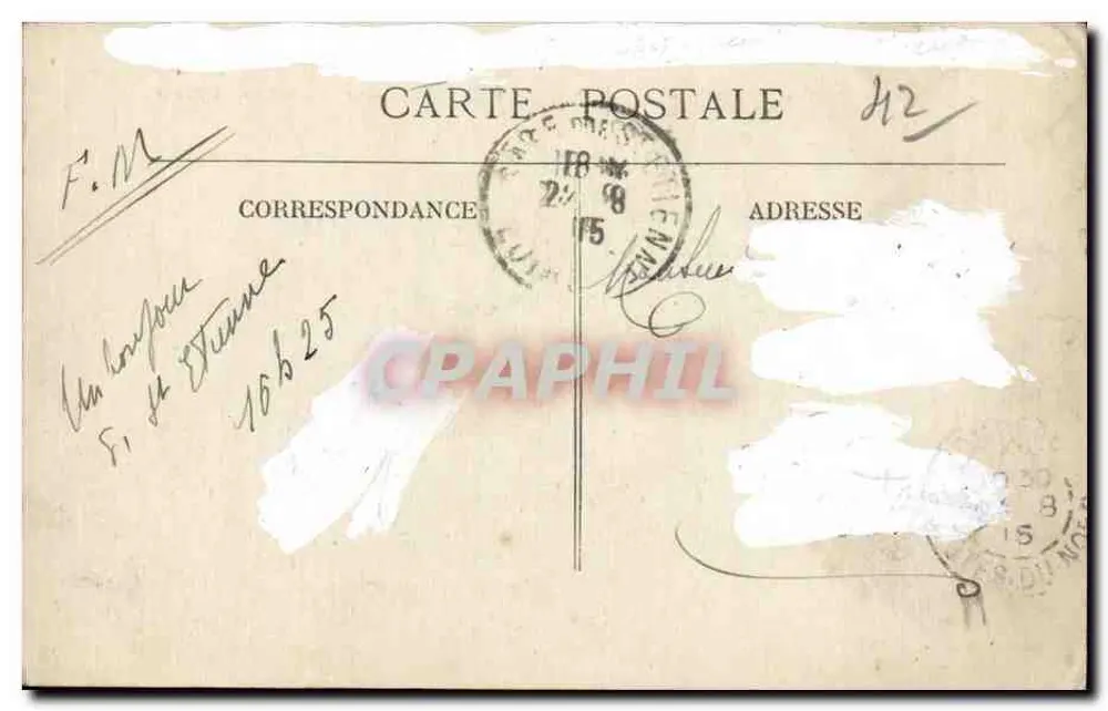 Saint-Étienne — Die Praktische Schule der Industriekünste — Verlag: E. M. (n° 42) - Rückseite