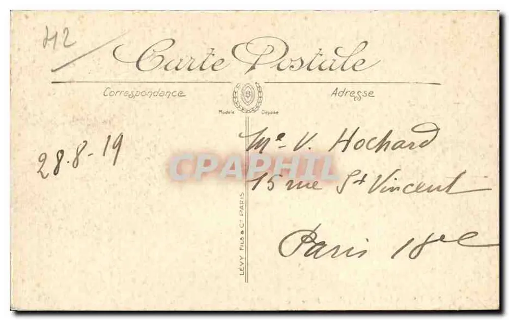 Saint-Étienne — Place Gir — LL. — Wydawca LL, nr 88 - Rewers