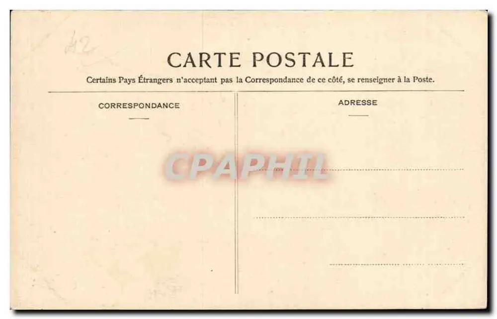 Saint-Étienne - Palácio das Artes - Museu — editor C. Rousseau, n° 44 - Verso