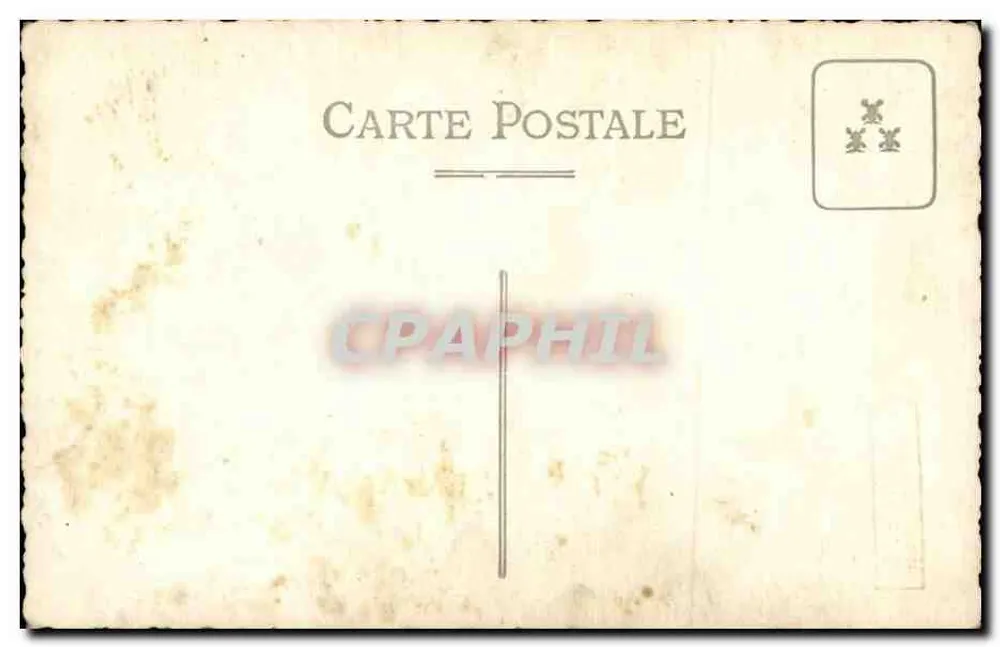 Retrato de uma mulher — época 1930 — Carta Postal - Verso