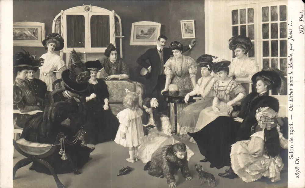 Ausstellung von 1908 — Ein Anfang in der Welt — von Jonus L. — ND Phot. 2878 Di - Vorderseite