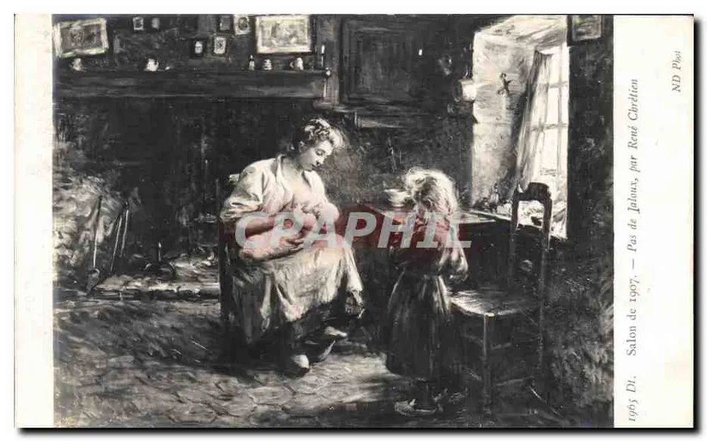 Esszimmer — Innenraum-Szene — Salon von 1907, von René Christian - Vorderseite