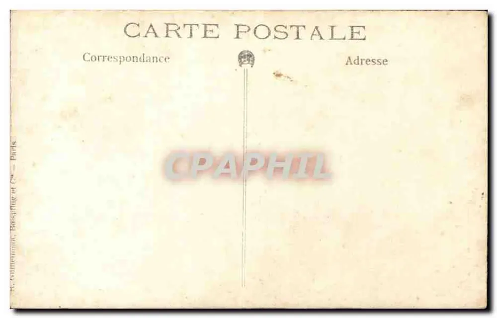 Duas irmãs — retrato de estúdio — editor A. Grallimont, Borspring & Cie, Paris - Verso