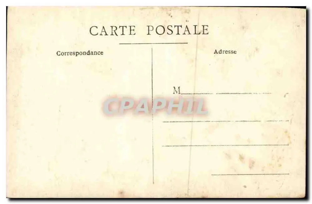 Jovem mulher — estúdio — Carta postal - Verso