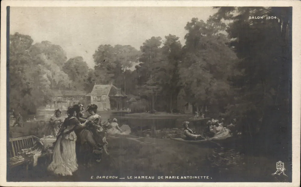 Das Dorf der Marie-Antoinette — Salon 1904 — E. Dameron - Vorderseite