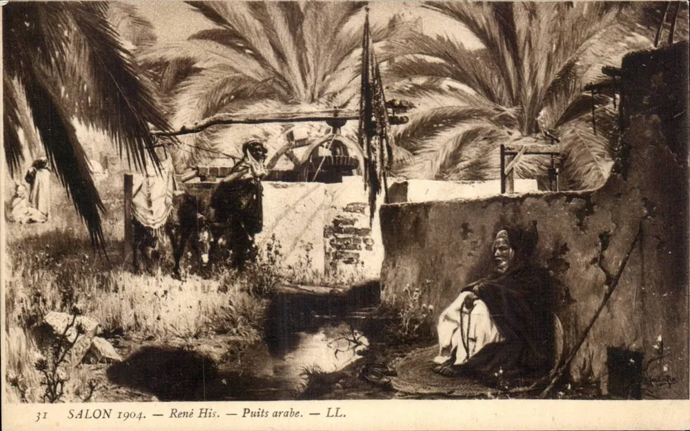 Arabischer Brunnen — Salon 1904 — René His — LL. - Vorderseite