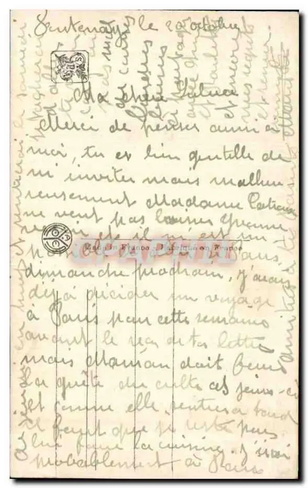 Arques-la-Bataille — Ansicht des Kanals — A. Knight, J.A.N. Paris, n° 5122 - Rückseite